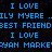 Blue pixelated text repeats across a black background with partial words and phrases visible.