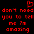 Red pixelated text and heart symbol on black background, repeated twice in mirrored layout.