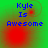 Blue text 'Kyle Is Awesome' on green background with red circular gradients, four identical arranged in a
