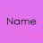 colored squares with 'Name' text, each square has a distinct background pattern and color