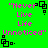 Green background with pink text "Never Live Life Unnoticed" and black pixelated square symbols in four corners.