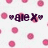 Pixelated icon with pink circular shapes scattered across a light background and dark text reading 'GIE' in the center.