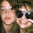 Two people with brown hair pose together; one wears dark sunglasses, the other has visible eyes. Text overlays read 'jose', 'and', and 'Lucy BFF'S' across different frames.