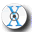 A circular icon with a blue 'X' symbol inside a gray ring on white background, next to a blue question mark and USB drive image.