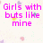 Pixelated pink text on a white background with scattered colored dots, partially obscured by a gray rectangle.