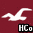 A static image with six distinct sections: a maroon background with white seagull and 'HCo' text, dark blue background with white eagle and 'AE' text, gray background with white moose and 'A&F' text, black background with orange 'thers a zoo' text, black background with pink 'in my closet' text, and empty light gray section.