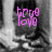 Pixelated icon with pink text 'true love' over grayscale background showing partial figure and abstract shapes.