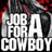 Pixelated text reads 'JOB FOR A GOH BOY' in white block letters on a dark background with red and gray tones.