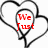 Three heart-shaped outlines with red text inside each, arranged in a pattern on white background