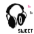 Four pixelated headphone icons arranged in a , each with distinct text labels and color variations
