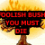 A pixelated tree burns with orange flames against a light background, displaying red text on black bars that changes across frames.