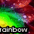 Rainbow gradient with red, green, yellow, and purple hues; three ice cream popsicles in pink, blue, and green; and a gray background with white heart and silver objects.