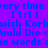 Pixelated text displays 'very time 11:11 wish Korbwish should Die the words ae words' on purple and pink backgrounds with blue lettering.