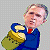 A 50x50 pixel animated buddy icon featuring a cartoon-style figure holding a golden trophy against a gray background, with green text reading "Original Icons .com" on the right side of the contact sheet.