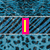 A pixelated image with a blue patterned background, featuring pink and yellow text elements including 'I', '<3', and 'Emme' in bright colors.