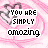 A static contact sheet of 21 identical frames showing a pink floral background with repeated text and heart symbols.