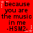 Red background with black text reading "because you are the music in me -HSM2-" and white star accents, displayed in a of six identical