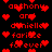 Red pixelated text and heart symbols on a black background, with repeated phrases 'anthony and danielle fariice forever' in various arrangements.