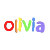 Animated sequence of the name 'olivia' in colorful block letters with shifting color assignments across frames.