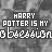 A static digital image with repeating text and pixelated patterns on a gray background.