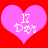Two identical pink hearts on red background with white text reading '17 Days' inside each heart.