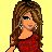 Pixelated cartoon woman in red dress with long brown hair and earrings on yellow background, paired with text fragments across a 2x2 contact sheet layout.