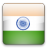 Static pixel art of a flag with three horizontal stripes: saffron top, white middle, green bottom, featuring a blue Ashoka Chakra in the center.