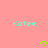 A static image with a pink background displaying the name 'Katee' in cyan text and green heart symbols