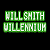 Green pixelated text on black and green backgrounds with 'WILL SMITH' above 'MILLENNIUM' left, 'Original Icons .com' right.