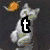 six pixelated character icons with black text overlays forming 't a i l s !' against varied backgrounds