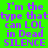Green background with purple text repeating 'I'm the type that can LOL in Dead SILENCE' across four , some have light blue rectangular overlays