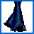 Pixel art contact sheet of a female character's body parts, facial expressions, and text in blue pixel font.