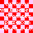 Red and light pink checkered background with repeated white text elements including 'Caitlin.ox', 'www.BlueberryPromises.com', '.piczo.com', and 'sorted by 0' in pixelated font.