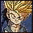 A 48x48 pixel buddy icon featuring a close-up of an anime character with spiky blonde hair and blue clothing, alongside stylized text reading "Anime IM" and "com" on a black background.