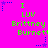 Bright pink background with green text reading "I LUV Brittney Burnett" and blue star-shaped corner decorations.