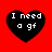 Four black heart shapes on a red background, each containing white text reading "I need a gf" with slight variations in heart shape and text alignment.