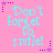 Pink background with light blue text reading "Don't forget to smile!" surrounded by purple stars and dotted lines.