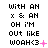 Pixelated text and symbols arranged in a with animated pink elements changing across frames