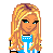 Animated contact sheet of a pixel art character in blue sports attire with text grid displaying "If they don't have Soccer in Heaven I'm not going!!!" on alternating yellow and pink background squares.