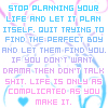 Pixelated text in blue and pink hues on a white background with faint pastel swirls and a small blue heart symbol.