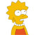Pixelated character with spiky yellow hair, white eyes with small pupils, and a red shirt against plain background.