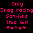 Pixelated pink text and heart symbols on black background, with two identical side-by-side layouts showing text and heart variations.