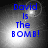 Blue text "David Is The BOMB!" on a gray gradient background with subtle light effects, displayed in four