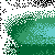 Animated sequence of pixelated green and cyan shapes shifting across dark background with white speckled edges.