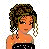 Pixelated cartoon woman in strapless dress with text overlays and starry details across three frames of an animated contact sheet.