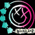 Animated icon with circular pink and cyan design, text 'Blink 182 is BACK' in red, 'Summer 2009' in blue on black background.
