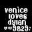 Pixelated text 'venice loves dylan' with two heart symbols and '9829:' on black, gray, and white backgrounds.