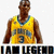 A pixelated image of a basketball player in a yellow jersey with blue accents, wearing number 3 and the text "BULLS" across the chest.