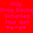 Red background with pink pixelated text reading 'Only Drag Racing Drag Racing Satisfies This Girl!' and four pink asterisks below.