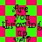 A pixelated image with repeating text 'Are you throwing up?' on a green and pink checkered background, alternating between two distinct visual states.